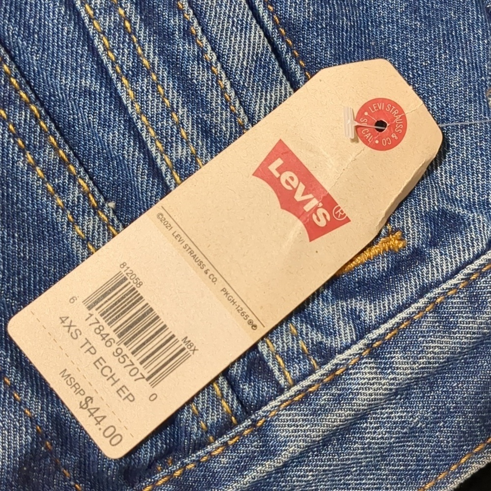 TRUCKER DENIM JACKET TODDLER GIRLS SIZE 4 NWT - Picture 8 of 8